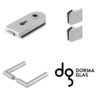 DORMA-Glas RONDO Beschlagset DO-PZOS, Bohrbild Office/Studio, für Profilzylinder vorbereitet
