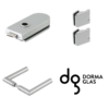 DORMA-Glas RONDO Beschlagset DO-UVOS, Bohrbild Office/Studio, unverschließbar