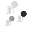 Systemfarben der Levidor Slimline Glasschiebetür: Aluminium, Edelstahl-Optik und Anthrazit schwarz