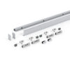 Levidor Slimline Glasschiebetürsystem zweiflügelig mit 4000 mm Laufschiene